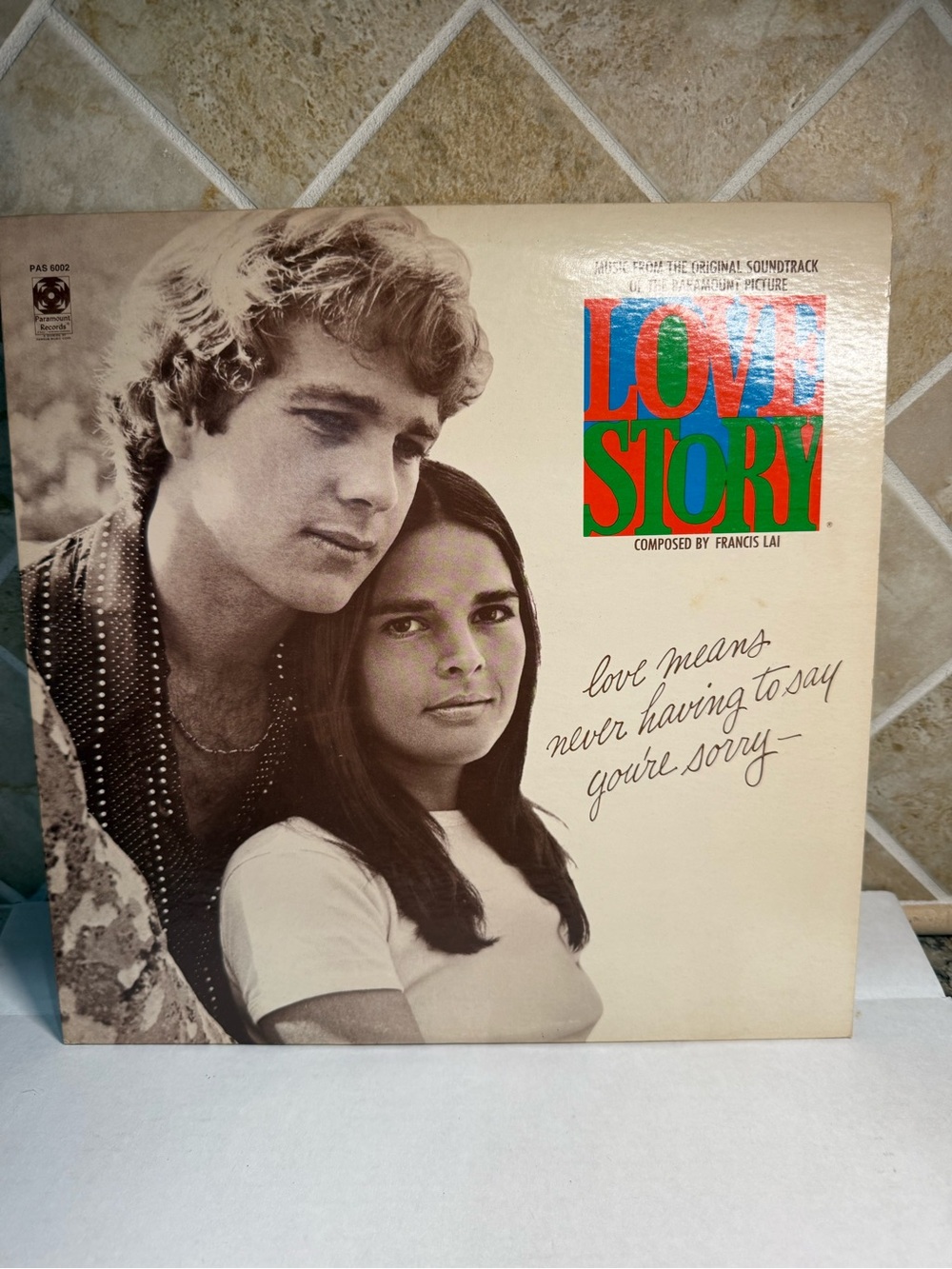Francis Lai Love Story Soundtrack LP 1970 Paramount Vinyl.